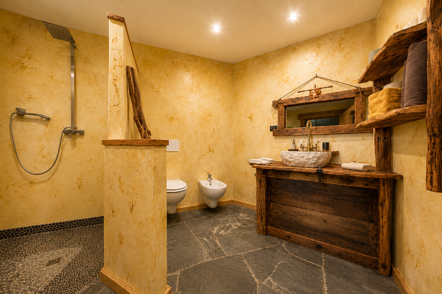 Appartamento Calendula — bagno con doccia
