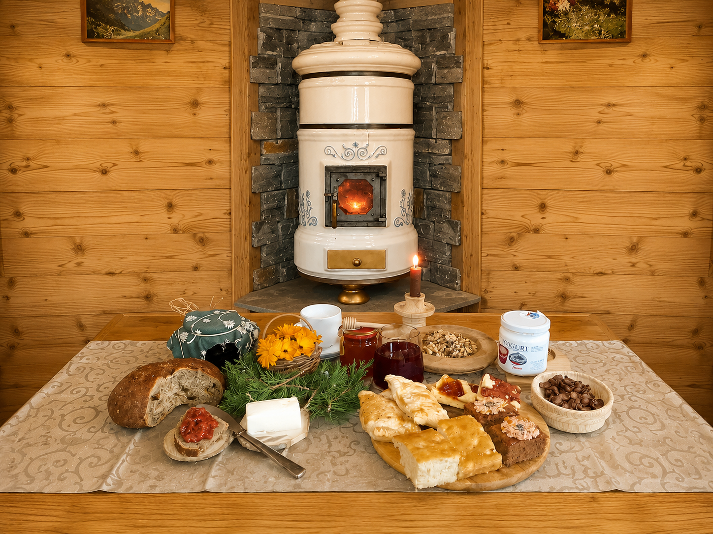 Colazione inclusa prodotti locali Valle d'Aosta torte marmellate fatte in casa