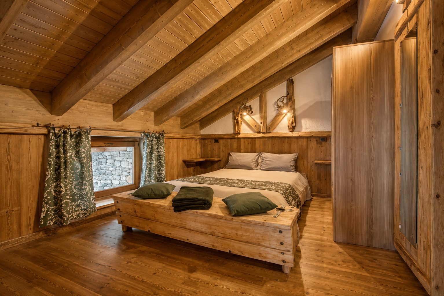 Camera da letto appartamento Valle d'Aosta