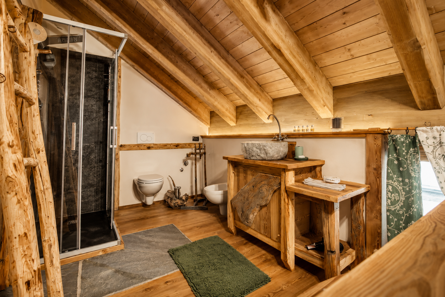 Appartamento Rododendro — bagno con doccia